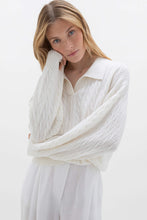 Load image into Gallery viewer, Cropped Cable Cashmere Sweater
