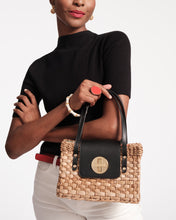 Load image into Gallery viewer, Loren Flap Basket Woven Straw Handbag