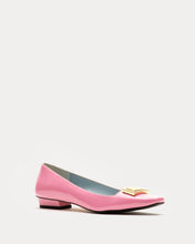 Load image into Gallery viewer, Midge Flat Crinkled Patent Leather Pink