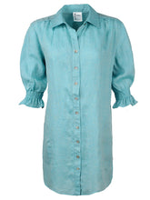 Load image into Gallery viewer, Miller Cross-Dye Linen Mini Shirt Dress