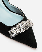 Load image into Gallery viewer, Paula Mini Block Heel Velvet Pump