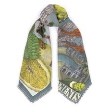 Load image into Gallery viewer, Oranges & Lemons Wool Silk Shawl