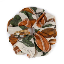 Load image into Gallery viewer, Oranges & Lemons Silk Scrunchie