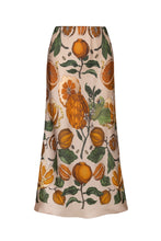 Load image into Gallery viewer, Oranges & Lemons Silk Bias Skirt