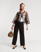 Load image into Gallery viewer, Parker Mesh Organza Short Swing Jacket