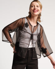 Load image into Gallery viewer, Parker Mesh Organza Short Swing Jacket