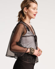 Load image into Gallery viewer, Parker Mesh Organza Short Swing Jacket