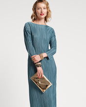 Load image into Gallery viewer, Slinky Pleated Maxi Dress