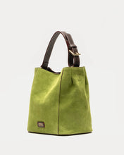 Load image into Gallery viewer, June Suede Leather Bag Green