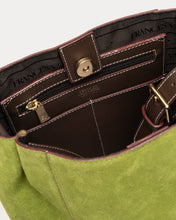 Load image into Gallery viewer, June Suede Leather Bag Green