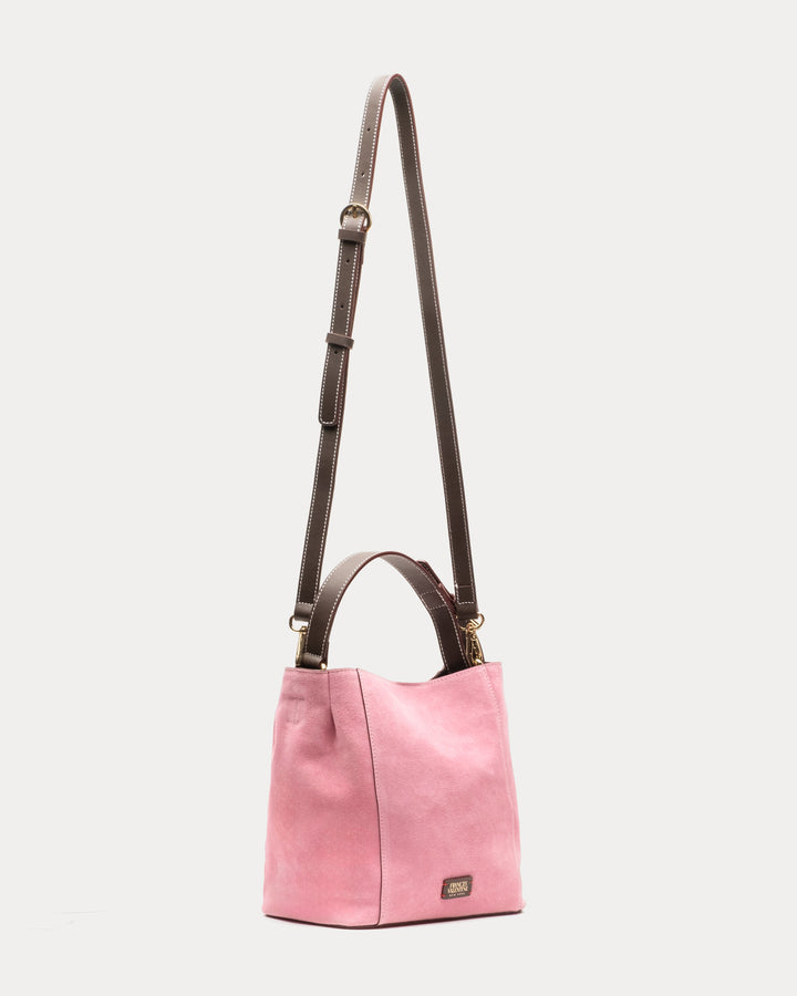 June Suede Leather Bag Pink – McCulleys of Highlands Cashiers