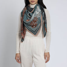 Load image into Gallery viewer, Koinobori Karasu Wool Silk Shawl