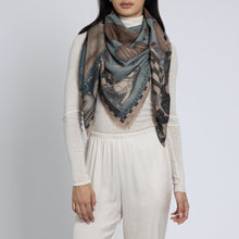 Load image into Gallery viewer, The Floating Rabbits Wool Silk Shawl