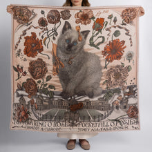 Load image into Gallery viewer, Ring a Ring O'Roses Wool Silk Shawl
