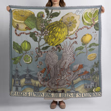 Load image into Gallery viewer, Oranges & Lemons Wool Silk Shawl