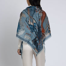 Load image into Gallery viewer, Koinobori Karasu Cashmere Shawl