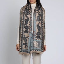 Load image into Gallery viewer, The Floating Rabbits Silk Twill Shawl Rectangle