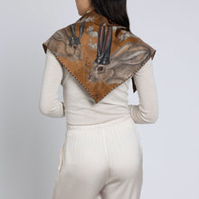 Load image into Gallery viewer, The Floating Rabbits Silk Twill Triangle Scarf