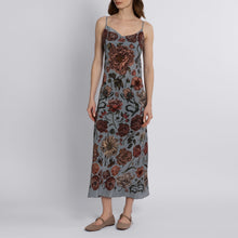 Load image into Gallery viewer, Ring a Ring o' Roses Silk Slip Dress