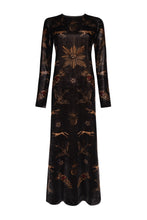 Load image into Gallery viewer, Secrets of the Bison Silk Velvet Dress
