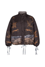 Load image into Gallery viewer, Secrets of the Bison Silk Reversible Bomber Jacket