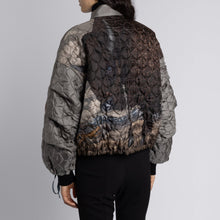 Load image into Gallery viewer, Secrets of the Bison Silk Reversible Bomber Jacket