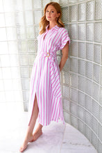 Load image into Gallery viewer, Smithy Sash Waist Linen Shirtdress