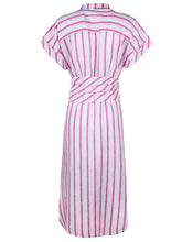 Load image into Gallery viewer, Smithy Sash Waist Linen Shirtdress