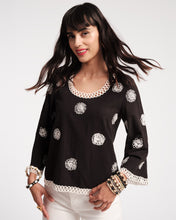 Load image into Gallery viewer, Fiona Scribble Embroidery Top
