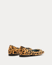 Load image into Gallery viewer, Square Toe Ballet Flat Leopard Print Haircalf