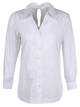 Load image into Gallery viewer, Sylvie Tie-Back Shirt Silky Poplin