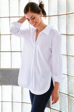 Load image into Gallery viewer, Sylvie Tie-Back Shirt Silky Poplin