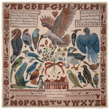 Load image into Gallery viewer, Birds of Innocence Wool Silk Scarf
