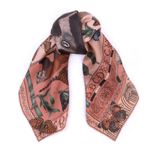 Load image into Gallery viewer, Butterfly Panda Silk Twill Scarf