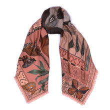 Load image into Gallery viewer, Butterfly Panda Wool Silk Scarf