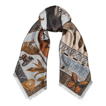 Load image into Gallery viewer, Butterfly Panda Silk Twill Scarf
