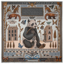 Load image into Gallery viewer, Butterfly Panda Wool Silk Scarf