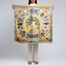 Load image into Gallery viewer, Dancing Delphinus Illustrated Scarf
