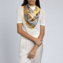 Load image into Gallery viewer, Dancing Delphinus Illustrated Scarf