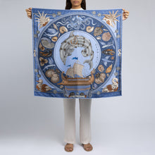 Load image into Gallery viewer, Dancing Delphinus Illustrated Scarf
