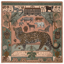 Load image into Gallery viewer, Jaguar's Paradise Wool Silk Scarf