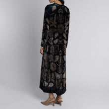 Load image into Gallery viewer, The Scrimshaw Skeleton Silk Velvet Dress