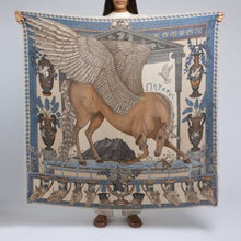 Load image into Gallery viewer, Temple of Pegasus Illustrated Scarf