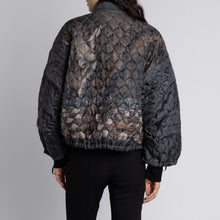 Load image into Gallery viewer, The Wolf You Feed Silk Reversible Bomber Jacket
