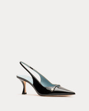 Load image into Gallery viewer, Vivian Pearl Pump Soft Patent Leather Black