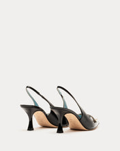 Load image into Gallery viewer, Vivian Pearl Pump Soft Patent Leather Black