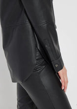 Load image into Gallery viewer, Amara Vegan Leather Overshirt