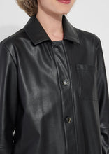 Load image into Gallery viewer, Amara Vegan Leather Overshirt