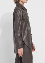 Load image into Gallery viewer, Amara Vegan Leather Overshirt