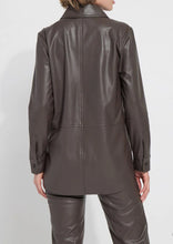 Load image into Gallery viewer, Amara Vegan Leather Overshirt